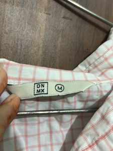 Dnmx Checkered Cold Shoulder Top