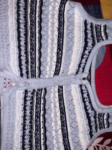 Crochet Knit Lace-Up Tank Top