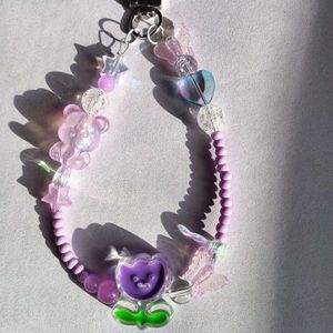 purple tulip keychain