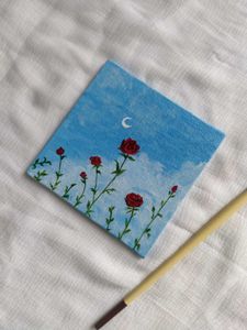mini Rose Sky Canvas Painting🌹
