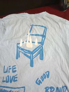 Graphic Light Blue 🩵 Oversized Shirt