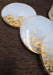 Coaster Set Of 4- Resin Made