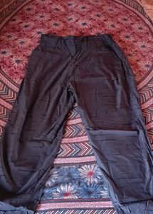 Blue Abstract Print Capri Pant