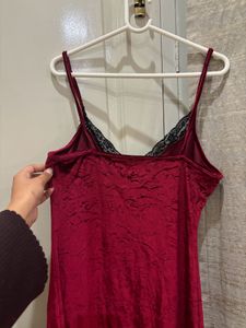 Velvet nighty/night suit