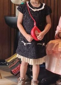 Shiny Partywear Black Dress