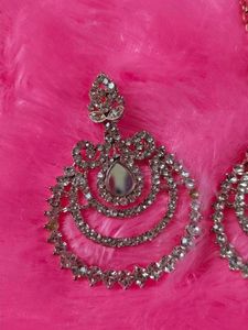 Sparkling Silver Earrings