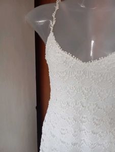 White Lace Mini Dress