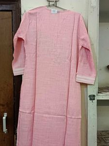 Pink Floral Kurta pant set Size M And L Available