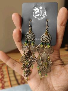 Set Of 4 Stunning Long Hanging Earrings
