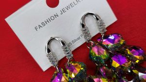 Colorful Crystal Chandelier Earrings