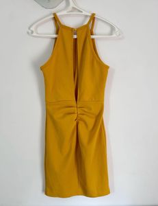 forever 21 Mustard Mini Dress