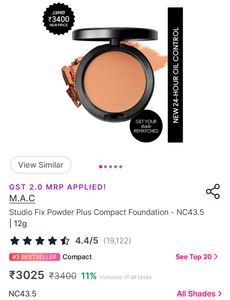 ✨COMBO✨M.A.C Cosmetics Powder Plus Compact &amp; brush