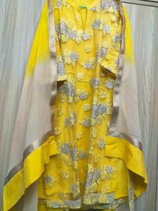 Pakistani Style Pure Net Embroidery Suit