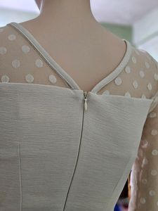 Beige Bodycon Dress