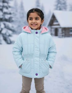 Cute Girls&#39; Light Blue Jacket