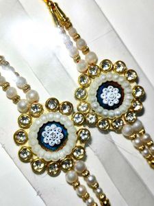 Pearl &amp; Crystal Rakhi
