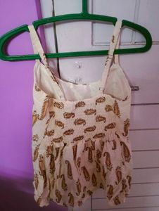 Paisley Print Crop Top