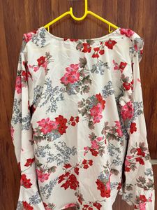 Floral Ruffle Top