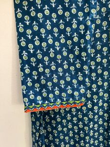 Indigo Coloured Straight Kurti