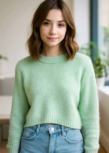 Mint Green Knit Sweater💚