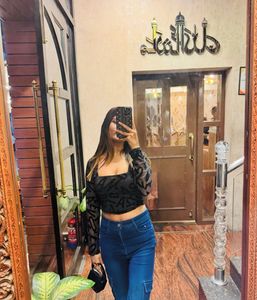 Chic Black Crop Top