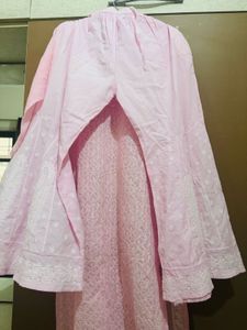 Pink Colour Chikankari Suit