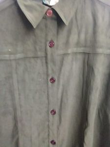Harve Bernard Green Button-Up Shirt