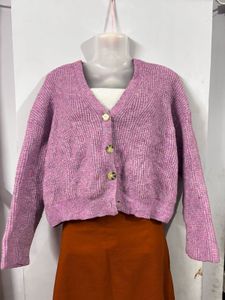 Charcoal Knit Cardigan