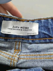 Zara High Waist Premium Denim Jeans