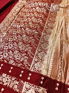 Pure Silk Vintage Golden Mulberry Banarasi