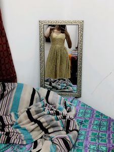 Lightly Padded Cute Yellow Dress