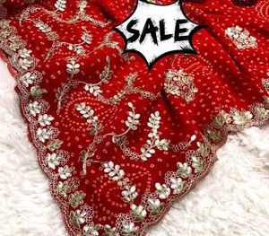 Red Georgette Saree