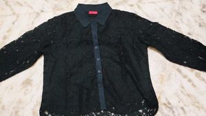 Elegant Black Lace Top