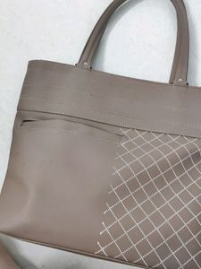 Peach Colour Hand Bag