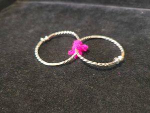 Silver Anklets Or Bangles - Pair For Kid&#39;s