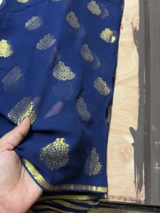 Elegant Blue Saree