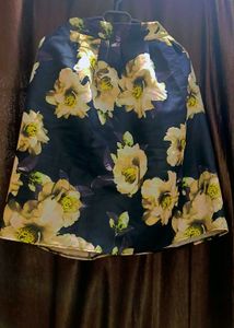 Floral Knee Length Skirt