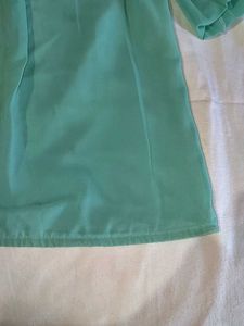 Mint Green Cute Top with Lace Detail