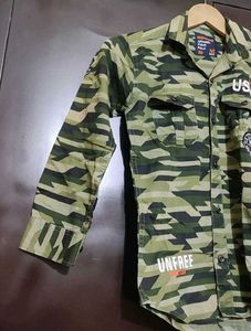 Olive Color Shirt For 4- 5 Year Boy