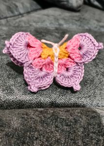 Butterfly Crochet Hair Tie