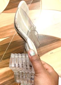 White 🤍🤍 Colour Transparent 👠 Heels ❤️