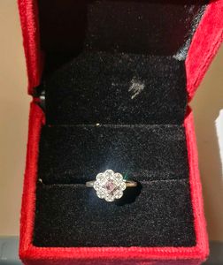 Floral Ring pure silver