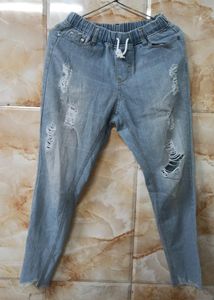 Distressed Denim Jeans