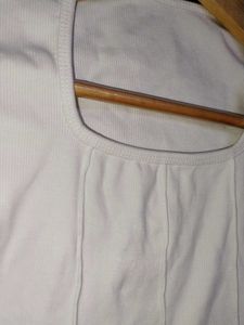 WhiteLong Sleeve Crop Top