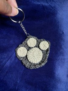 Cat paw bag charm and keychain