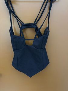 Newme Black Strappy Top