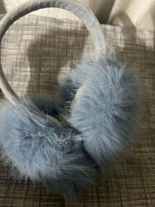 Fluffy Blue Earmuffs