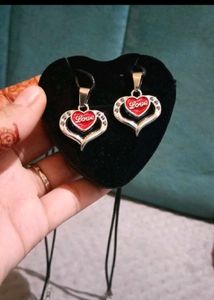 ❤️ shape love neck chain for couples