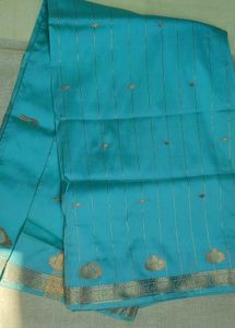 Teal Silk Saree
