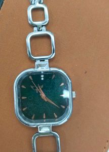 white bird Elegant Green Dial Watch
